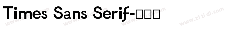 Times Sans Serif字体转换
